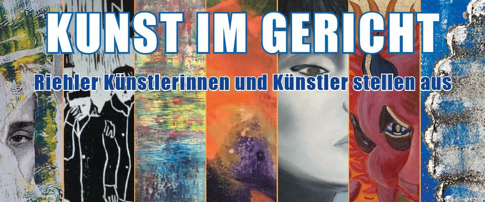 Kunst im Gericht Flyer Vorderseite